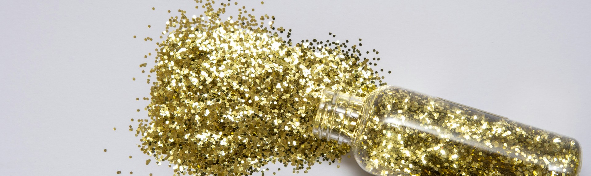 Kleine Flasche mit Glitzer